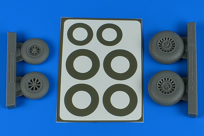 Aires 4847 - 1:48 A-26B/C (B-26B/C) Invader wheels & paint masks early
