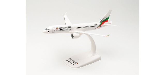 Herpa 613811 - 1/200 Snap-Fit - Bulgaria Air Airbus A220-300 – LZ-PRG