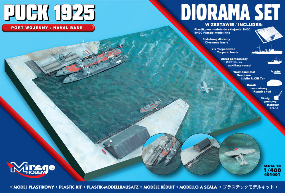 (X) Mirage Hobby 401001 - 1:400 Puck 1925 Diorama Set (Naval Base)