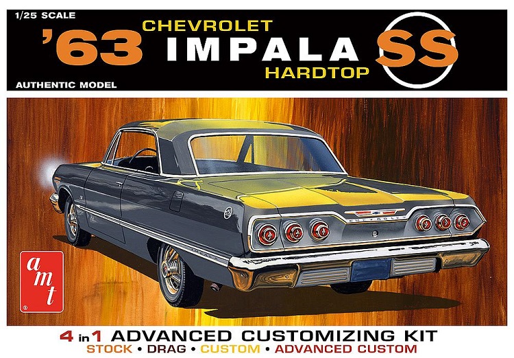 AMT/MPC AMT1149 - 1/25 1963 Chevy Impala SS - Neu