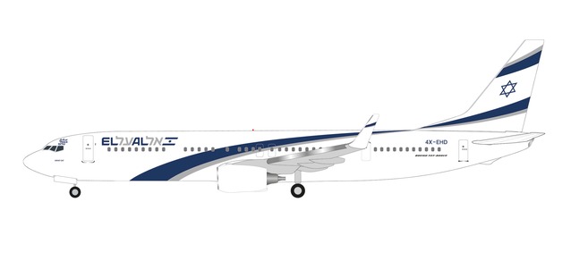Herpa 534901 - 1/500 El Al Boeing 737-900 "1st Flight toUAE"–4X-EHD "Kiryat Gat"