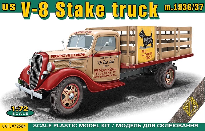 ACE 72584 - 1:72 V-8 Stake truck m.1936/37 - Neu