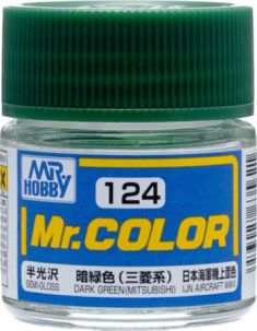 (X) Mr Hobby - Gunze C-124 - Mr. Color (10 ml), Dark Green (Mitsubishi)