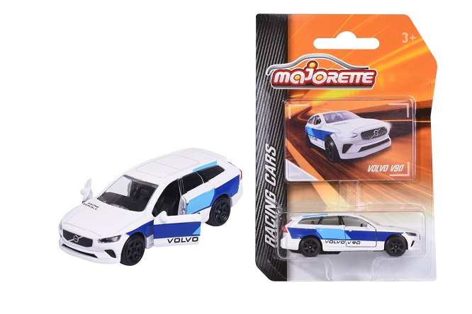Majorette 212084009Q30 - Racing Cars - Racing Volvo V90, blau/weiss - Neu