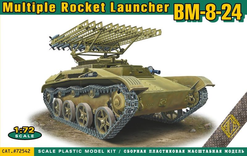 ACE 72542 - 1:72 BM-8-24 multiple rocket launcher - Neu