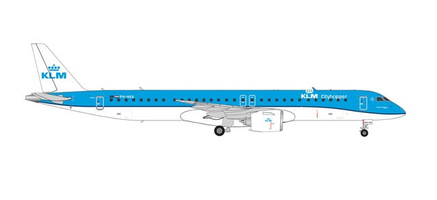 Herpa 572071 - 1/200 KLM Cityhopper Embraer E195-E2 – PH-NXA - Neu