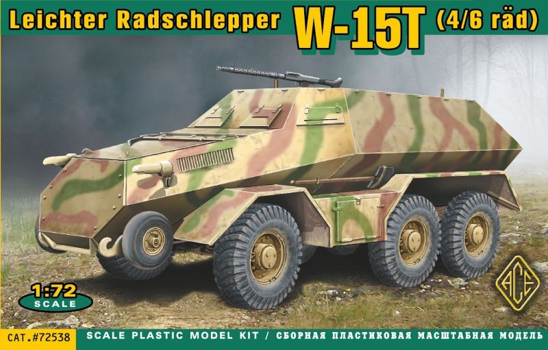 ACE 72538 - 1:72 W-15T(4/6rad) Leichter Radschlepper - Neu