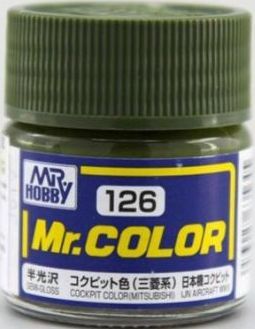 (X) Mr Hobby - Gunze C-126 - Mr. Color (10 ml), Cockpit Color (Mitsubishi)