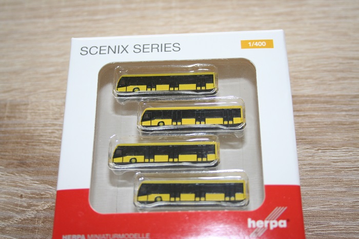 Herpa 562591 - 1/400 Scenix - Airport Bus Set - 4Er Set - Neu