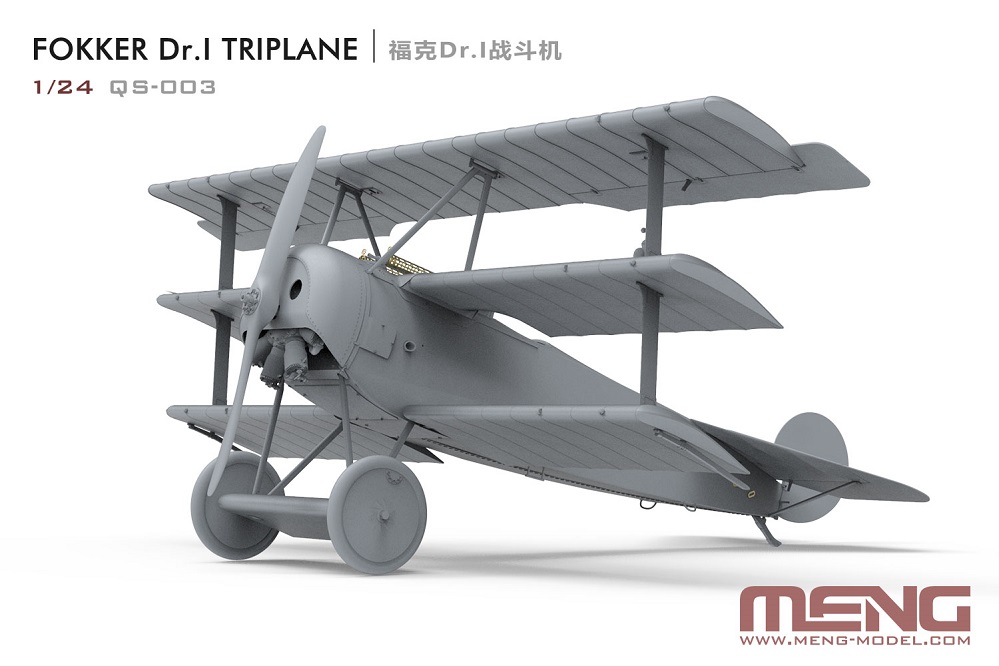 Meng-Model QS-003 - 1:24 Fokker Dr.I Triplane - Neu