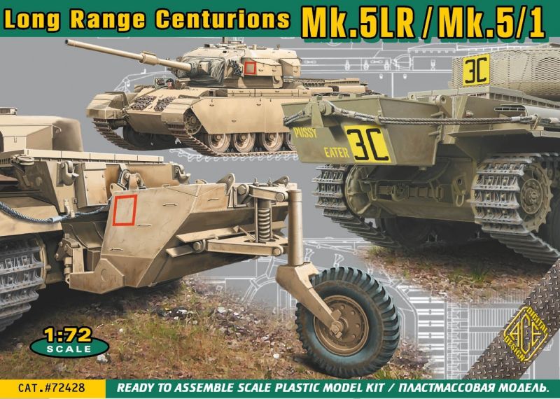 ACE 72428 - 1:72 Centurion Mk.5LR/Mk.5/1 w/external fuel tanks - Neu
