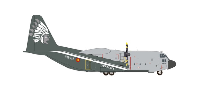 Herpa 571791 - 1/200 Belgian Lockheed C-130H Hercules - “50 Years of Hercules”