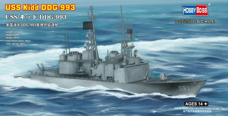 Hobbyboss 82507 - 1:1250 USS Kidd DDG-993- Neu