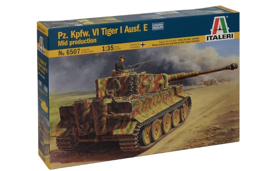 Italeri 6507 - 1/35 Deutscher Pzkpfw Vi Tiger I Ausf. E (Mid. Production) - Neu