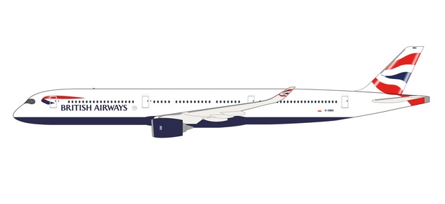 Herpa 613859 - 1/200 Snap-Fit - British Airways Airbus A350-1000 – G-XWBG