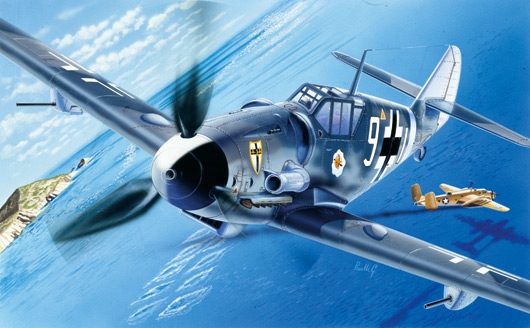 Italeri 063 - 1/72 WWII Dt. Messerschmitt Bf-109G-6 - Neu